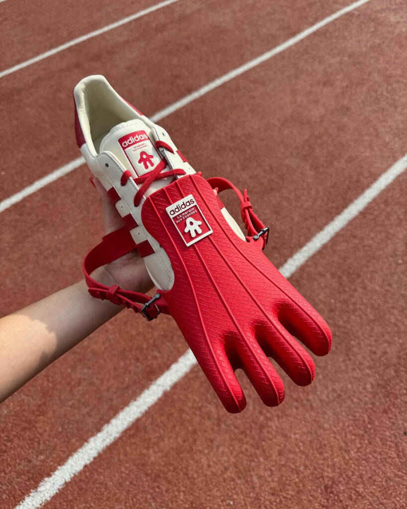 detailed view of the rubber toes of AVAVAV and Adidas' Superstar sneakers