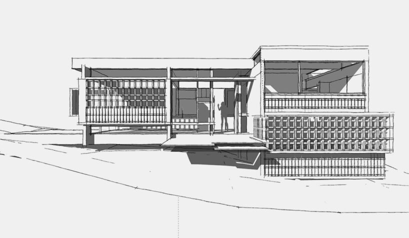 facade sketch by Barrionuevo Villanueva Arquitectos