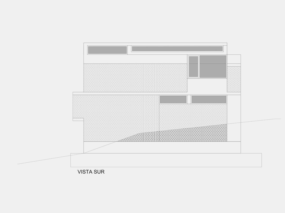 south facade by Barrionuevo Villanueva Arquitectos