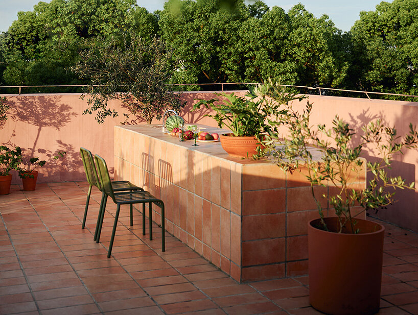 courtyards and terraces frame views of fields and rivers