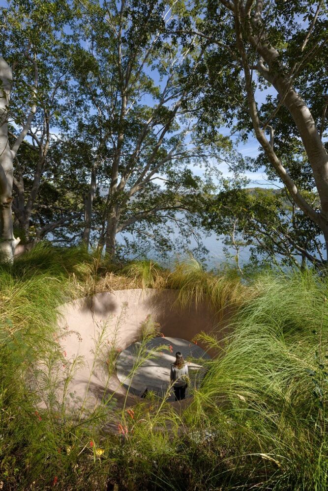 the house is nestled within a geothermal area