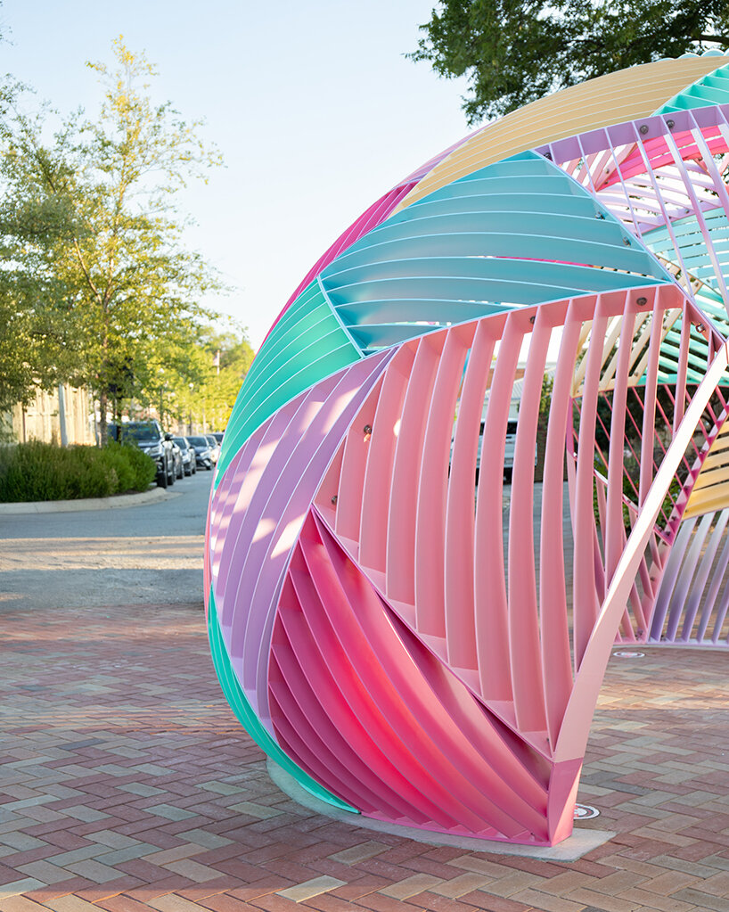 as part of the broader Quilt of Parks initiative, the pavilion adds to the cultural landscape of Bentonville