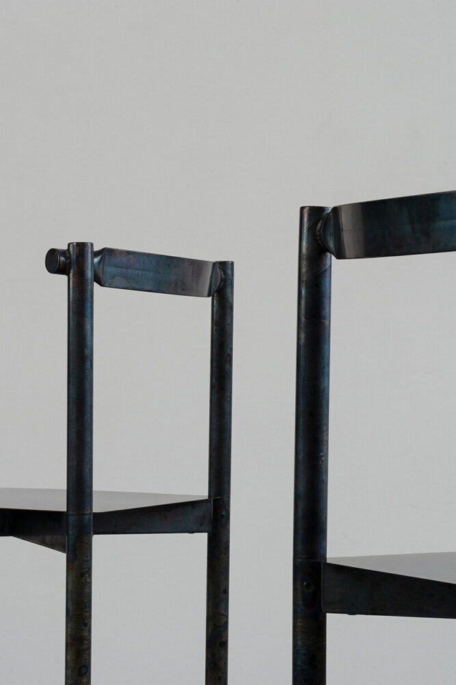 the pieces are hand-colored by artisans