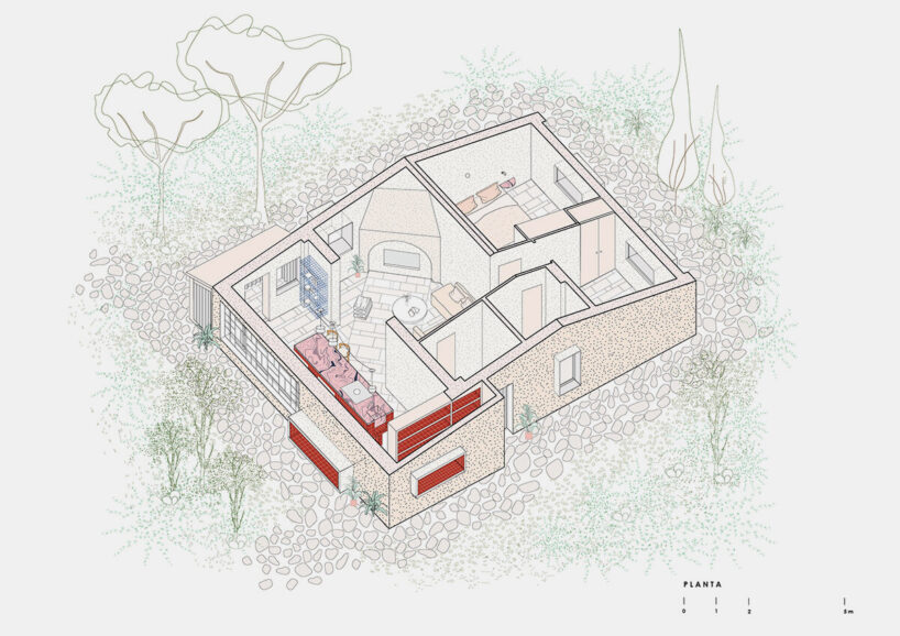 axonometric by Lucas y Hernández - Gil