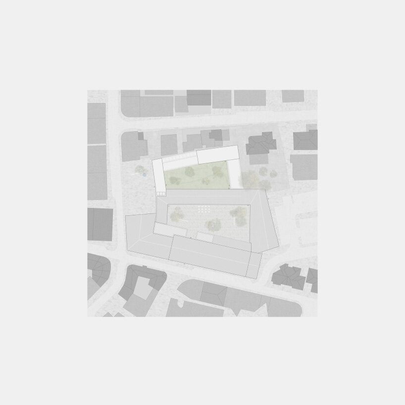 groundfloor of the complex