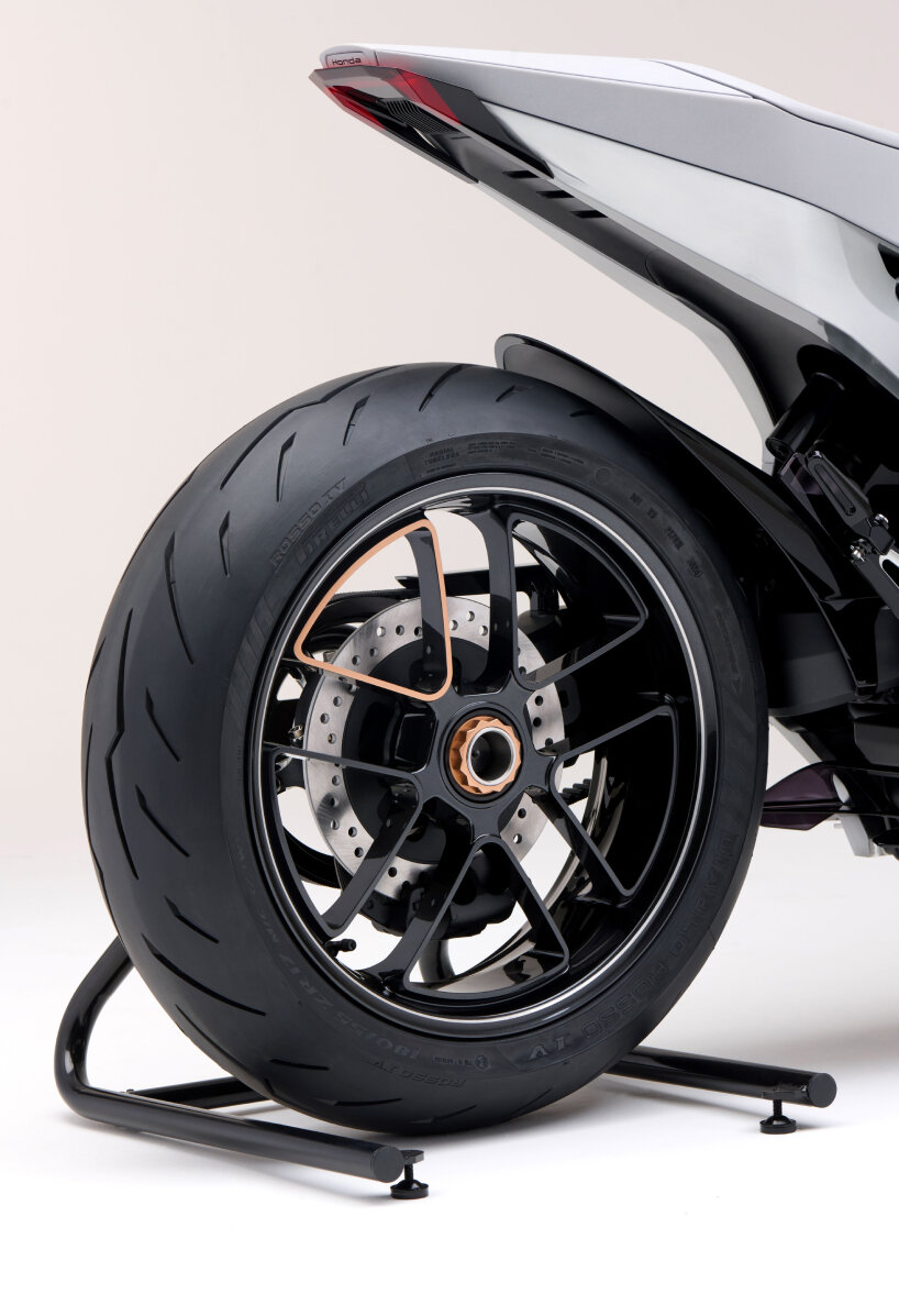 rear view of the Honda EV Fun Concept electric motorcycle