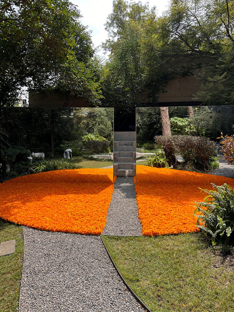 placing each block allows participants to transform the installation