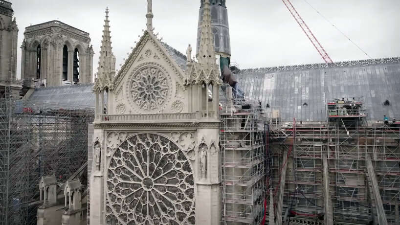 construction of the facades in October 2024, ahead of the reopening in December 2024