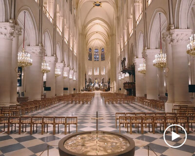 notre-dame cathedral in paris reopens, five years after the fire