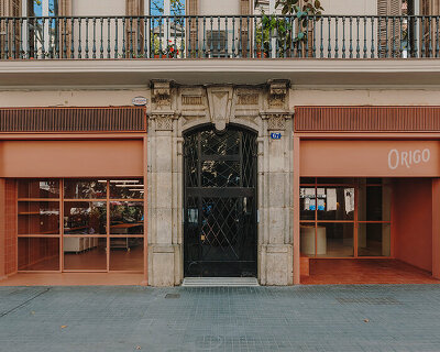isern serra curates terracotta 'origo' café interiors for barcelona's sant antoni neighborhood