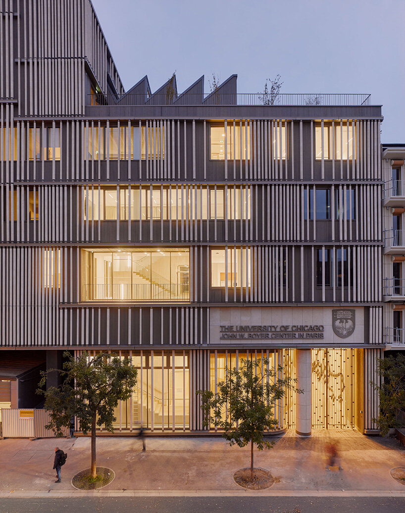 photovoltaic panels on the roof generate clean, on-site energy