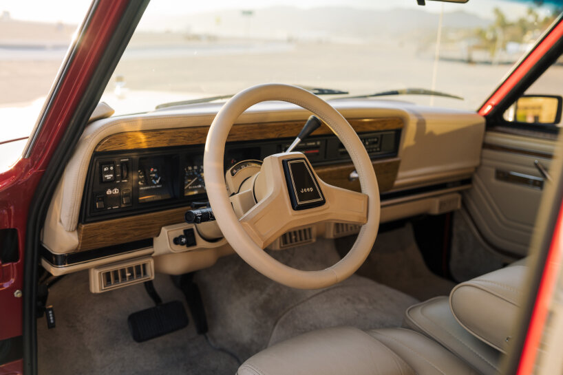the long shag carpeting made of rare sheepskin hides that gives the interior a saloon-like feel
