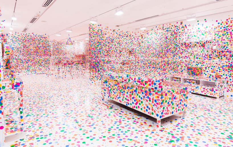 Yayoi Kusama's The Obliteration Room 2002 – present. Queensland Art Gallery | Gallery of Modern Art © YAYOI KUSAMA, photo by N Harth, QAGOMA