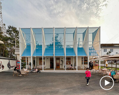 modular renovation by people's architecture office meets rural heritage in china