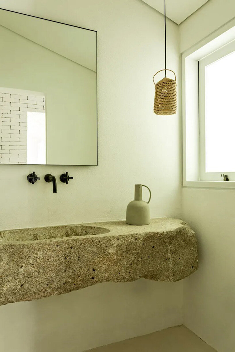 muted tones infuse the spaces with tranquility