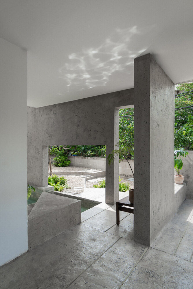 the ground floor is a symphony of curated views