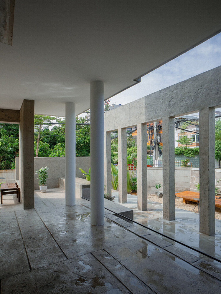 pathways connect the premises to the building