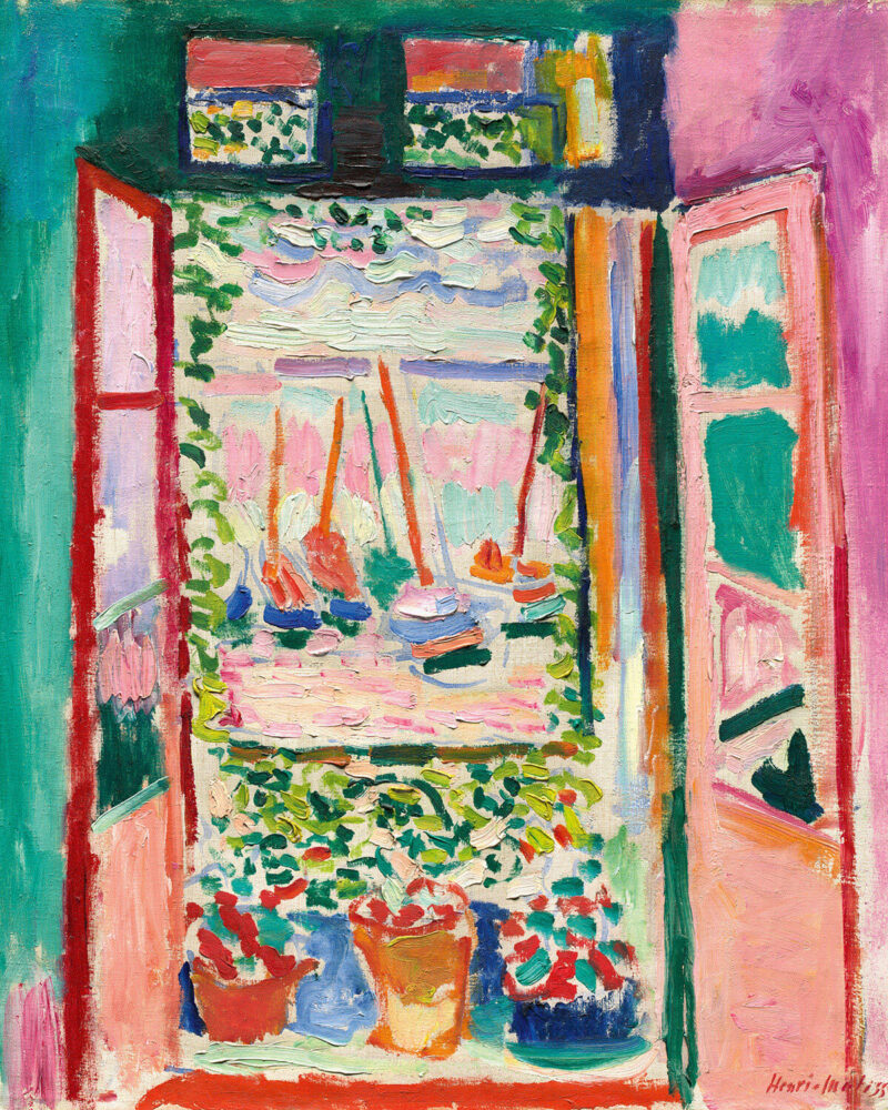 Henri Matisse, La fenêtre ouverte, Collioure (The Open Window), 1905, National Gallery of Art, Washington, DC, collection of Mr. and Mrs. John Hay Whitney, 1998 © Succession H. Matisse / 2024, ProLitteris, Zurich, photo: Courtesy National Gallery of Art, Washington