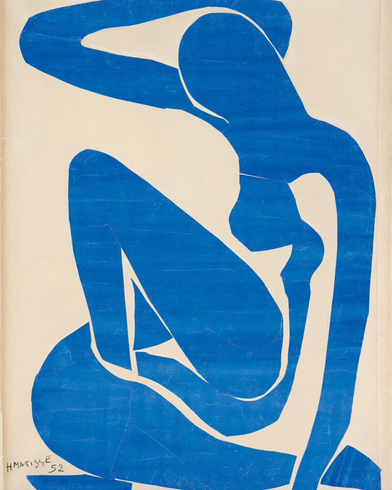 Henri Matisse, Nu bleu I (Blue Nude I), 1952, Fondation Beyeler, Riehen/Basel, Beyeler Collection © Succession H. Matisse / 2024, ProLitteris, Zurich, photo: Robert Bayer