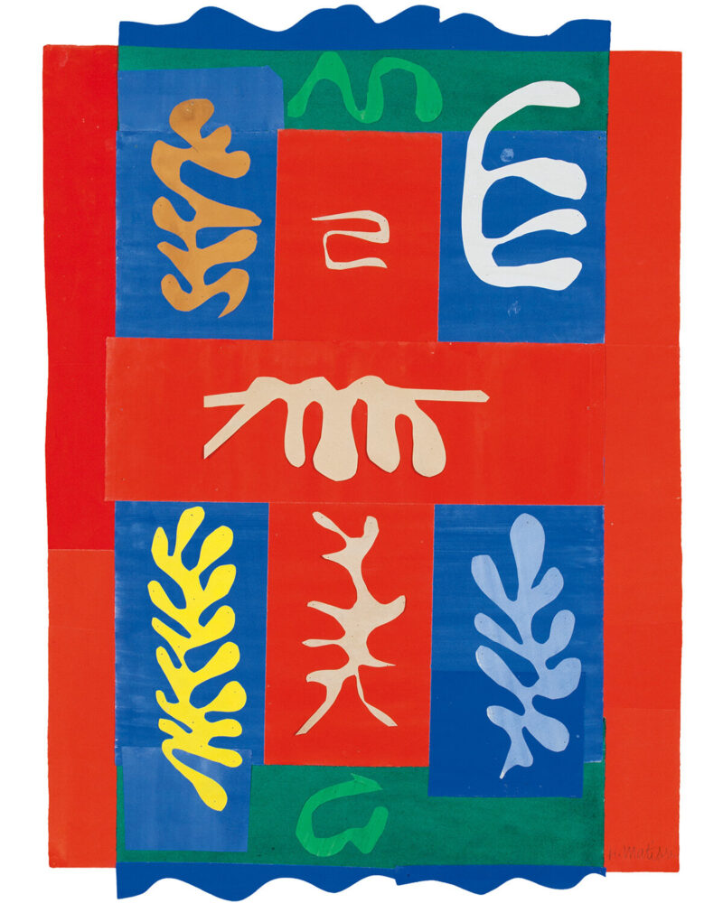 Henri Matisse, Composition à la croix rouge (Composition with Red Cross), 1947, private collection, © Succession H. Matisse / 2024, ProLitteris, Zurich, photo: Robert Bayer