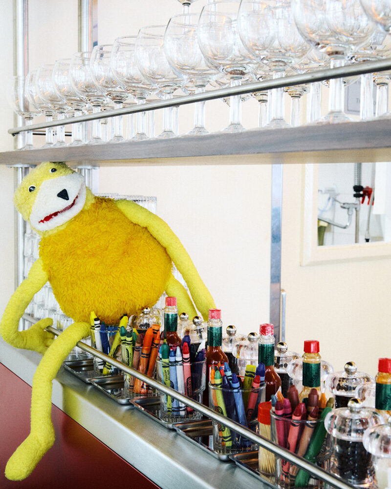 curated vintage finds create a layered, lived-in effect