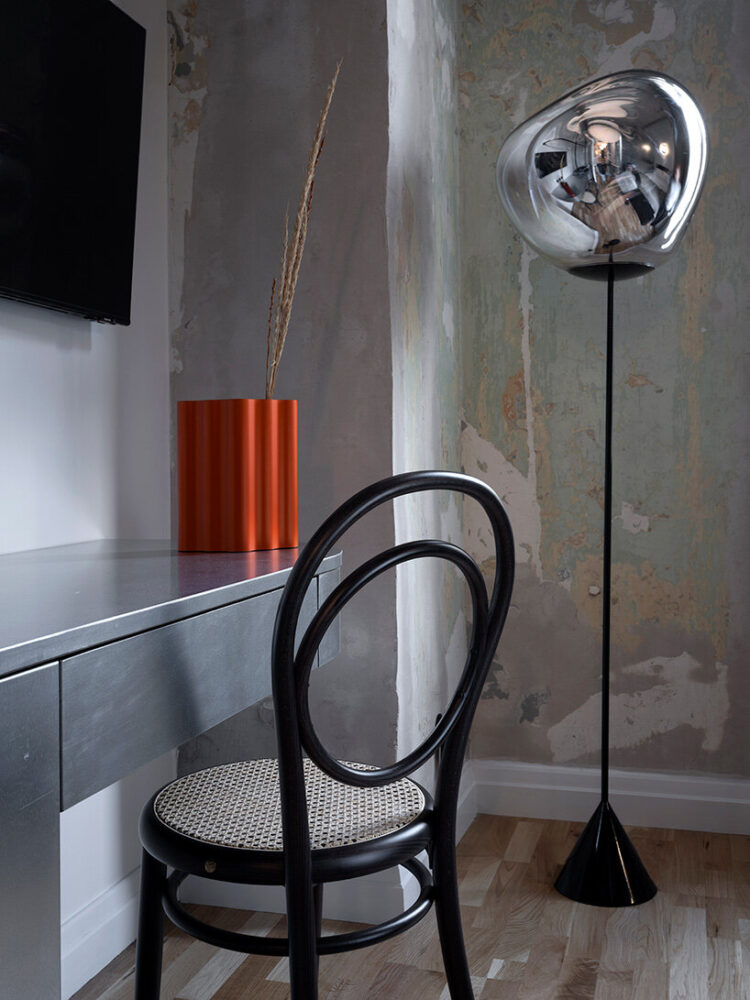 the 17 guest rooms are individually curated