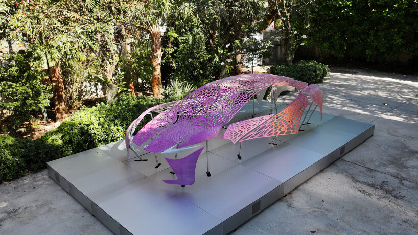 lexus 3D printed car crafting plastics miami art and design week 2024