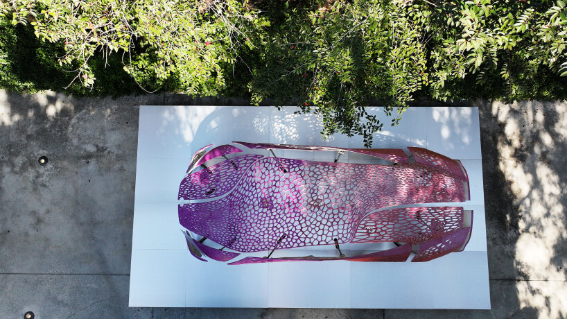 lexus 3D printed car crafting plastics miami art and design week 2024