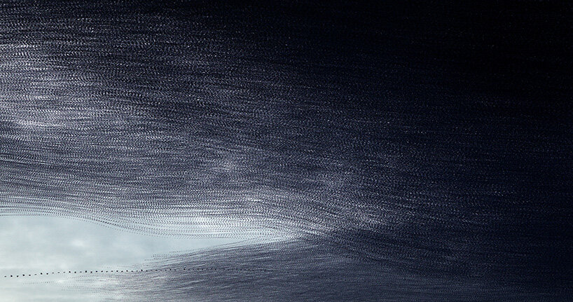 photography series by kathryn cooper maps aerial choreography of starling murmurations - 6