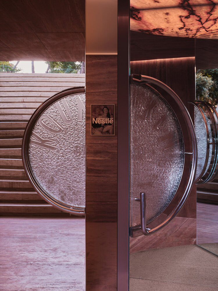 MPNYC leads visitors through a pivoting door to the reception area
