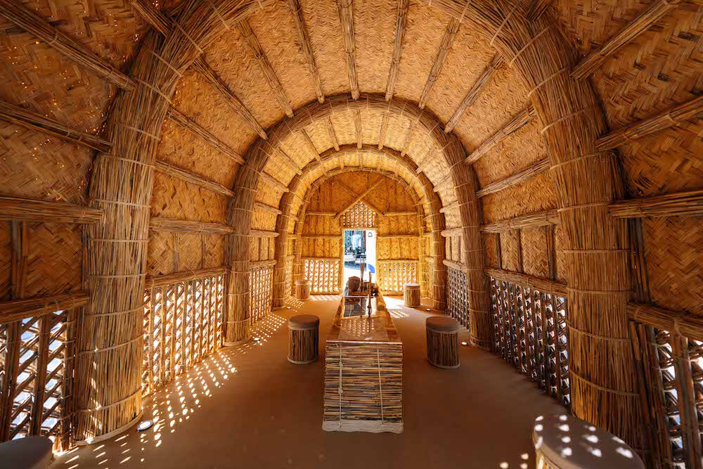 interview: ola saad znad's reed pavilion revives ancient marsh arab traditions at dubai design week