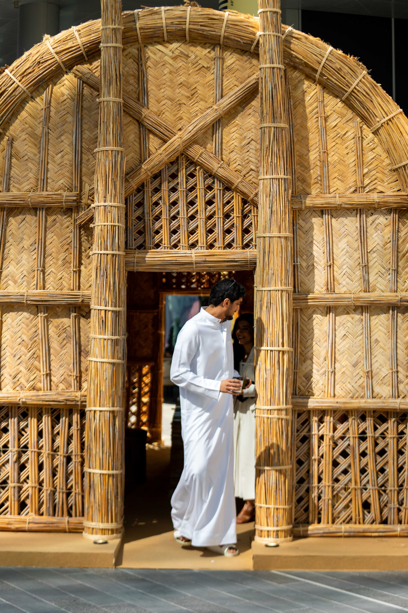 interview: ola saad znad's reed pavilion revives ancient marsh arab traditions at dubai design week