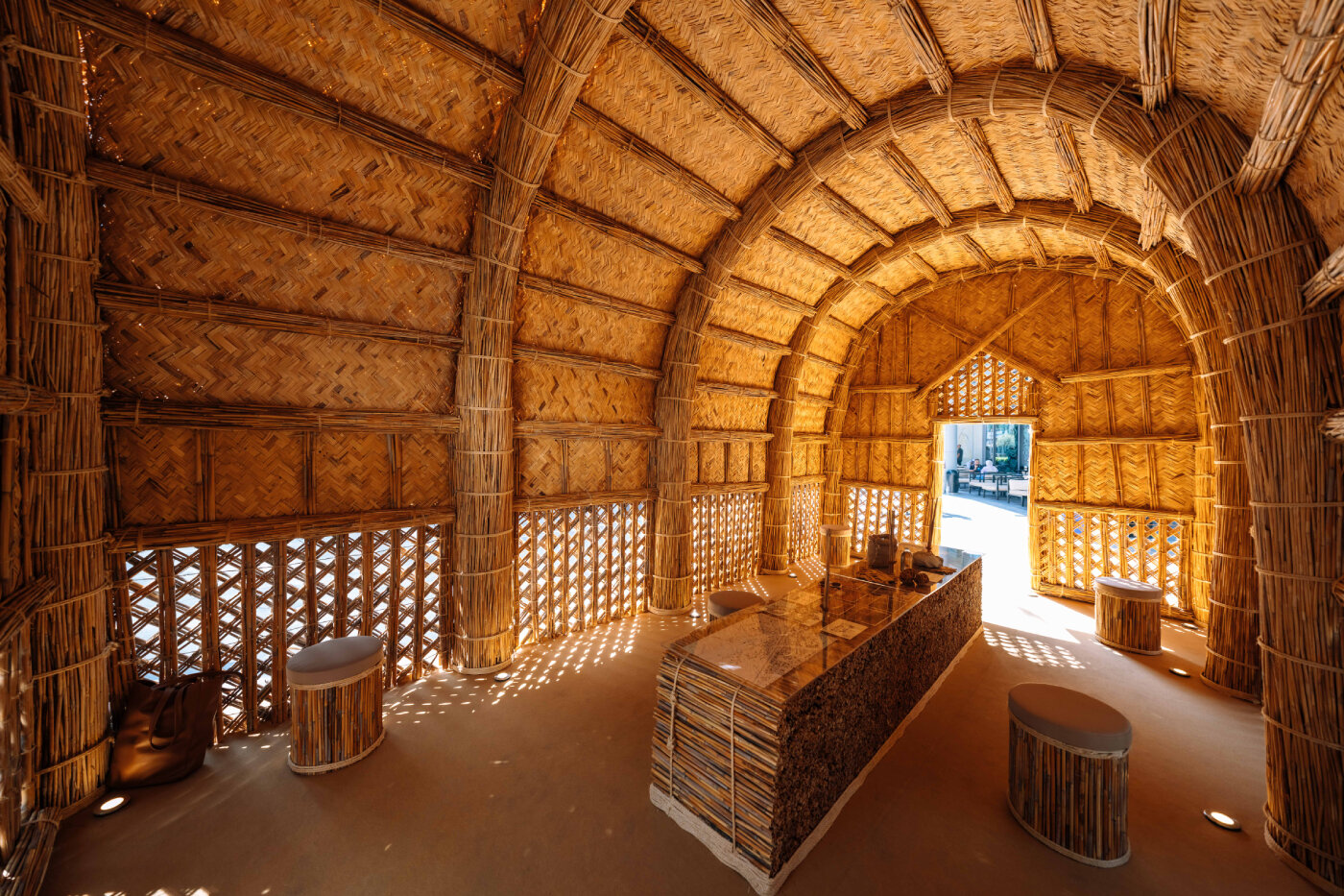 interview: ola saad znad's reed pavilion revives ancient marsh arab traditions at dubai design week