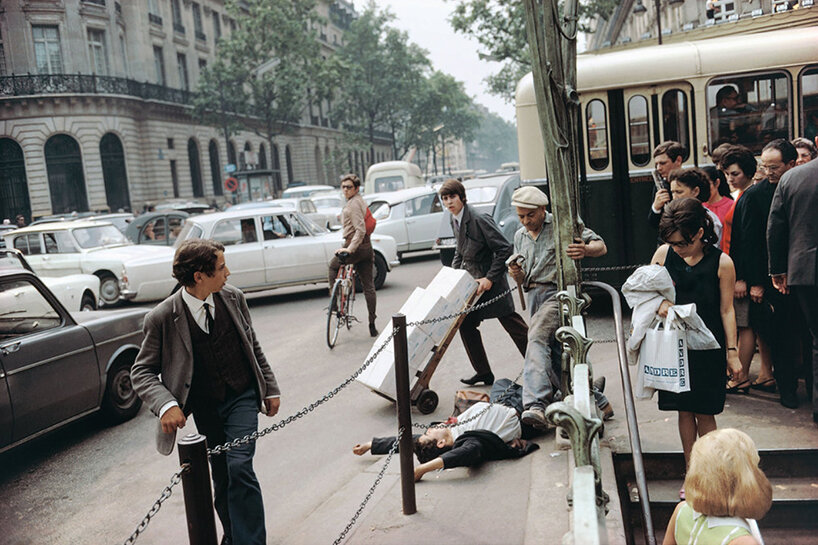 ‘‘Fallen Man In Paris, 1967.” © Joel Meyerowitz