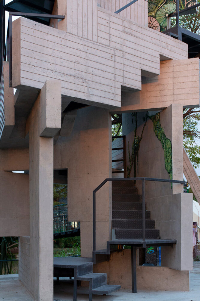 the 50-square-meter structure engages with the regional cultural and ecological identity