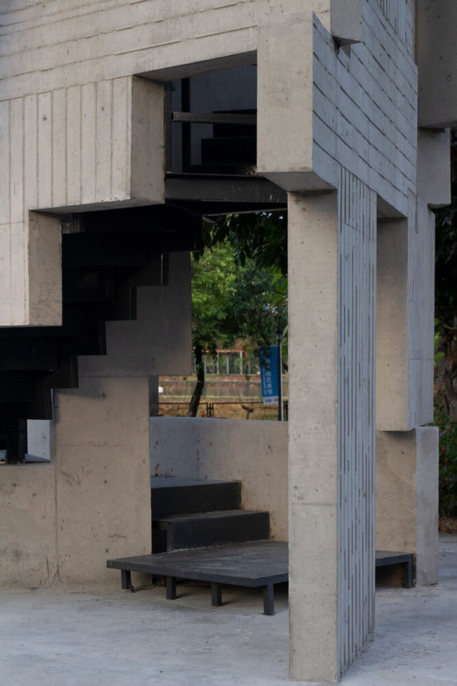 built atop a former mulberry fish pond