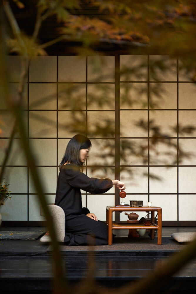 seasonal changes are celebrated through floral installations