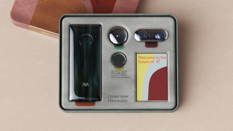 view of the concept PiA gadgets' packaging