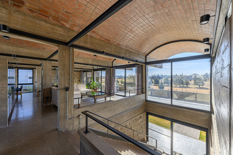 the vaults diffuse warm, soft light throughout the interiors