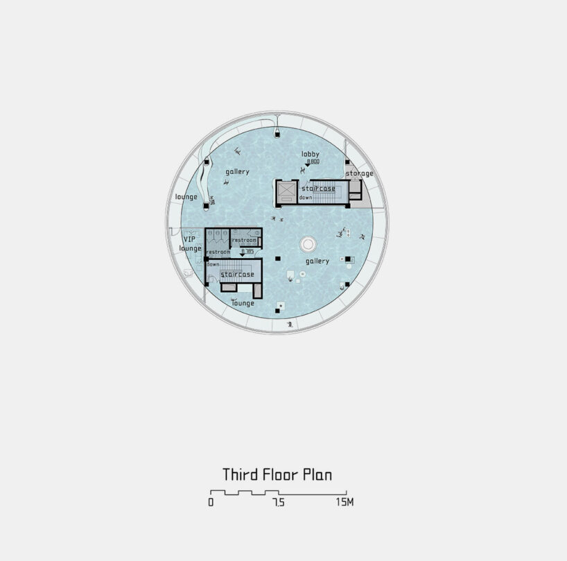 third floor plan by Wutopia Lab