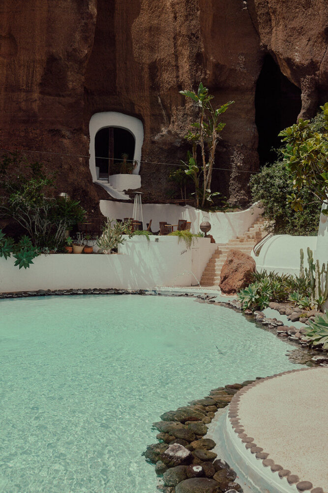 fluid lines and natural textures echoing the rugged terrain