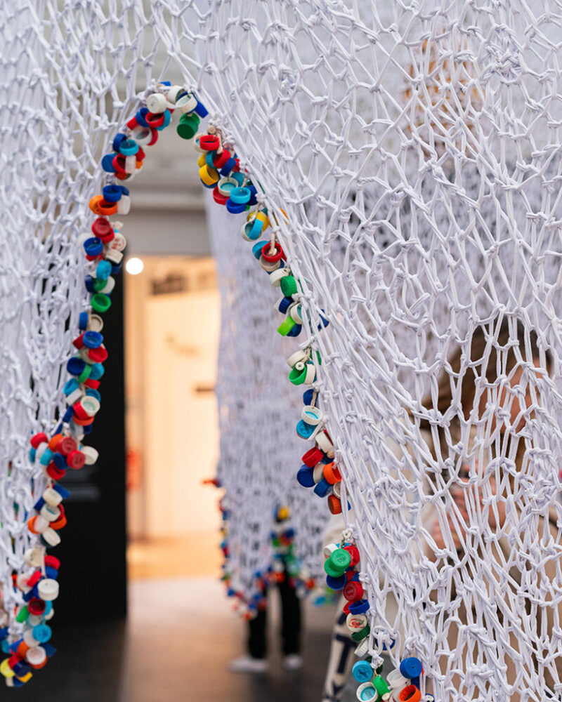 the installation is an opportunity for visitors to connect deeply with their senses