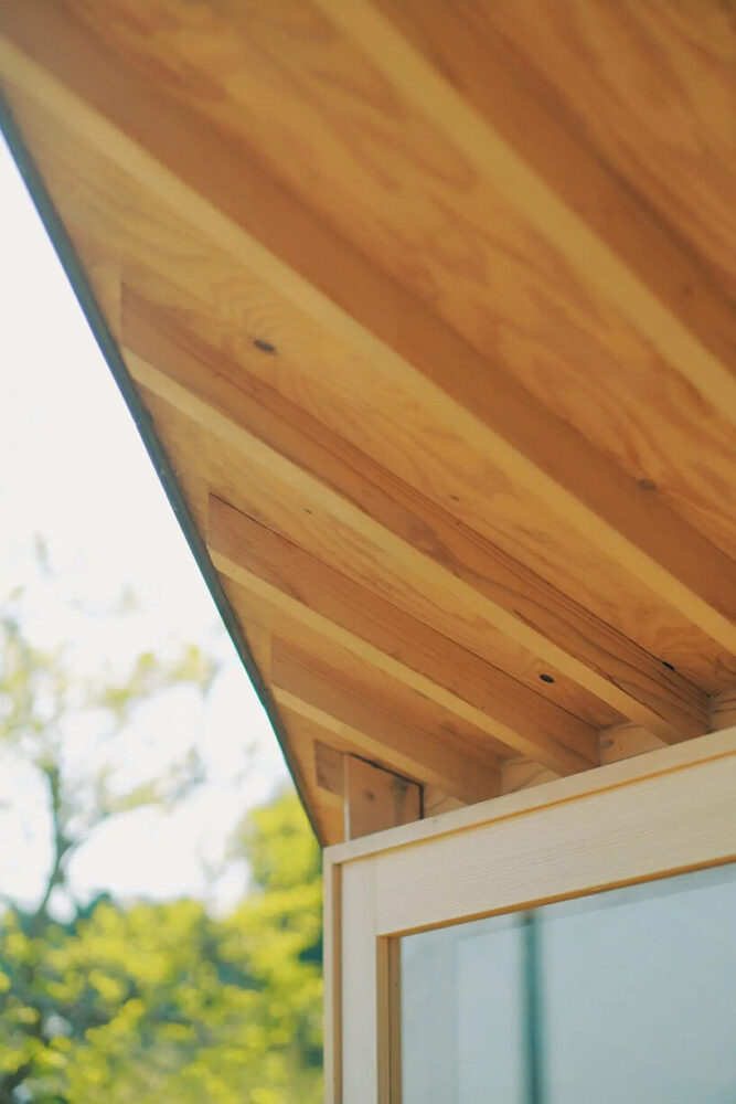 a local carpenter developed a small, handcrafted and inviting space