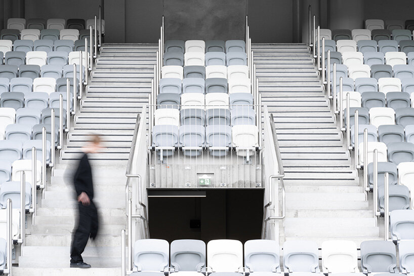 entrances for players, press, VIPs, and spectators are positioned for optimal flow | image by Hannu Rytky