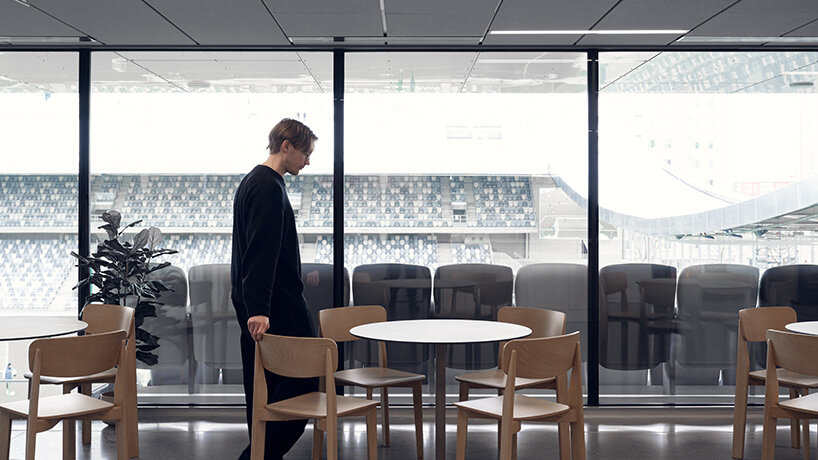 public spaces encircle the pitch| image by Hannu Rytky