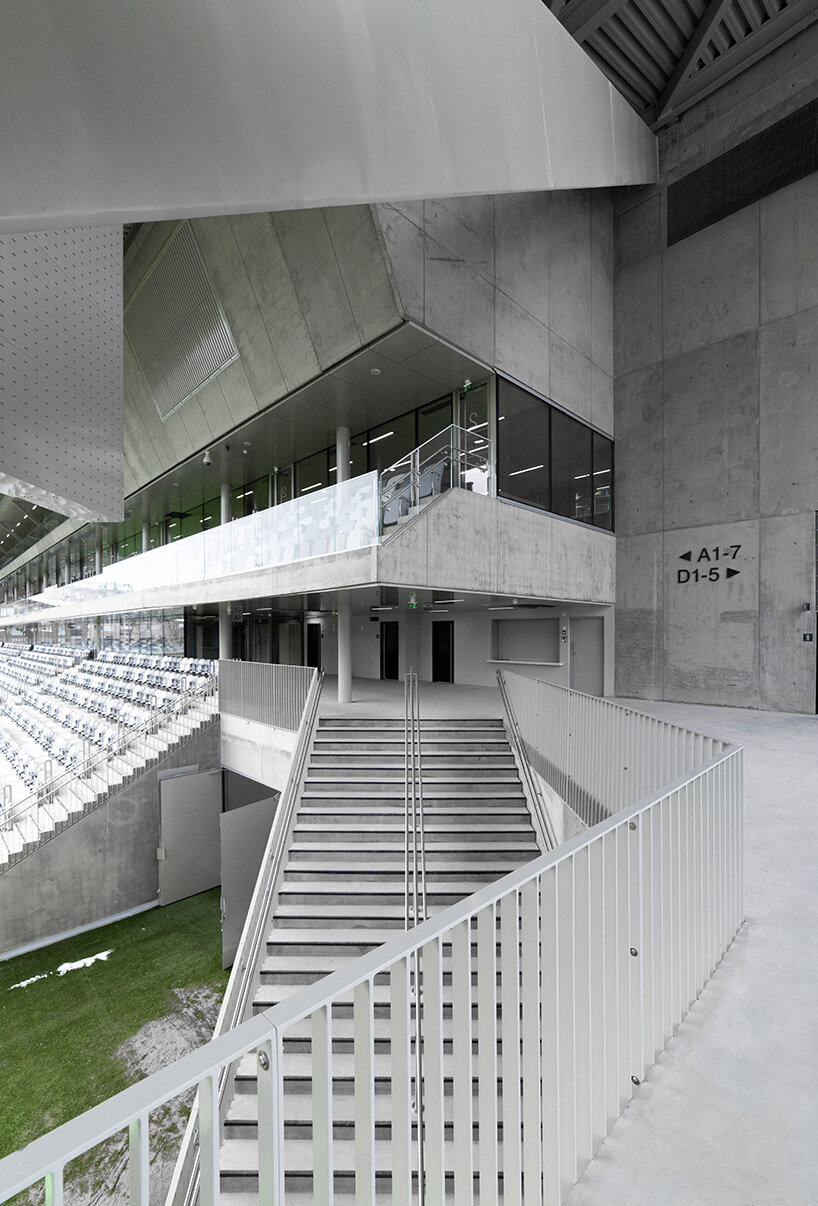 existing structures from the old stadium were repurposed for other city fields | image by Hannu Rytky