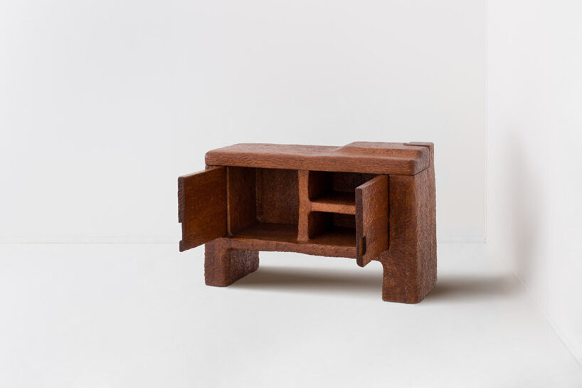 Faye Toogood, Pit, 2023, hand-carved oak