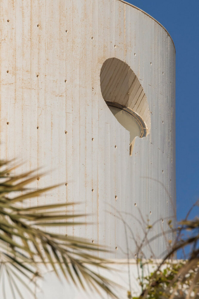 at the heart of White Fortress stands a cylindrical tower