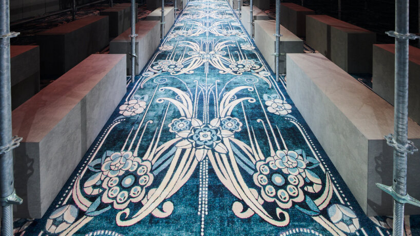 detailed view of the rugs by Catherine Martin