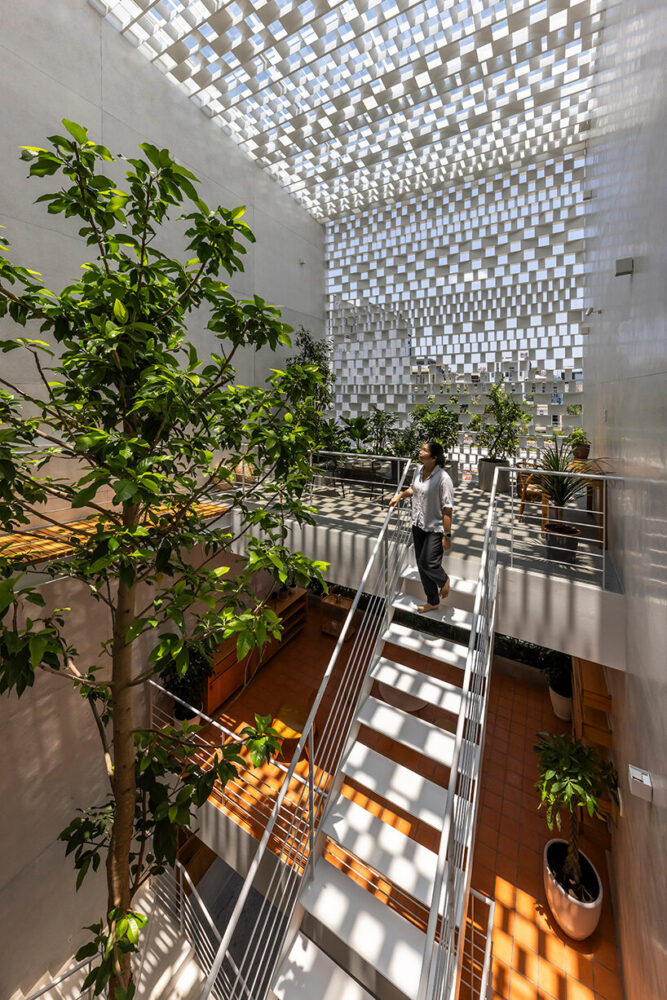 the facade elements create a playful and ever-changing visual experience